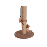The Furr Company Plush Jute Scratching Post Cat Tree Toy with Plush Accents